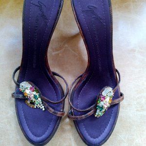 Giuseppe Zanotti Bejeweled Heel Sandals